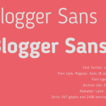 角丸が可愛いフリーフォント：「Blogger Sans」Fontfabric