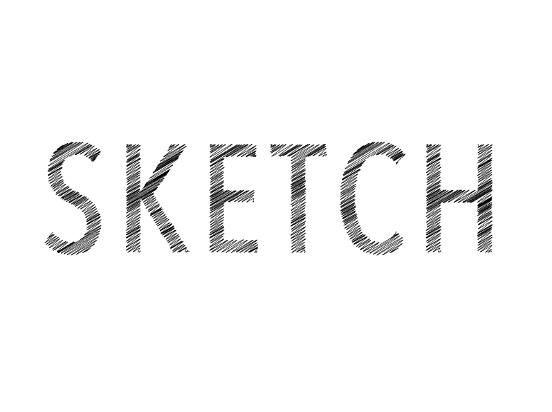 Illustratorで文字やイラストに、ペンでスケッチしたような斜線のテクスチュアをつける