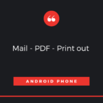 Androidで受信したメールのテキストをPDFに書き出ししてコンビニのコピー機からプリントする方法