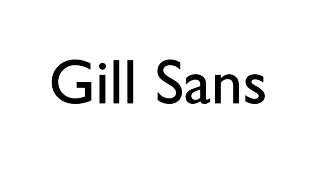 Gill Sansに似たフリーフォントを探しています