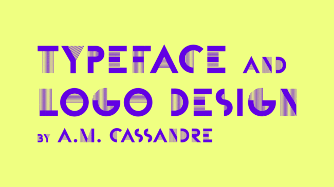 ポスターデザイナー、A.M.カッサンドルがデザインした書体やブランドロゴデザイン